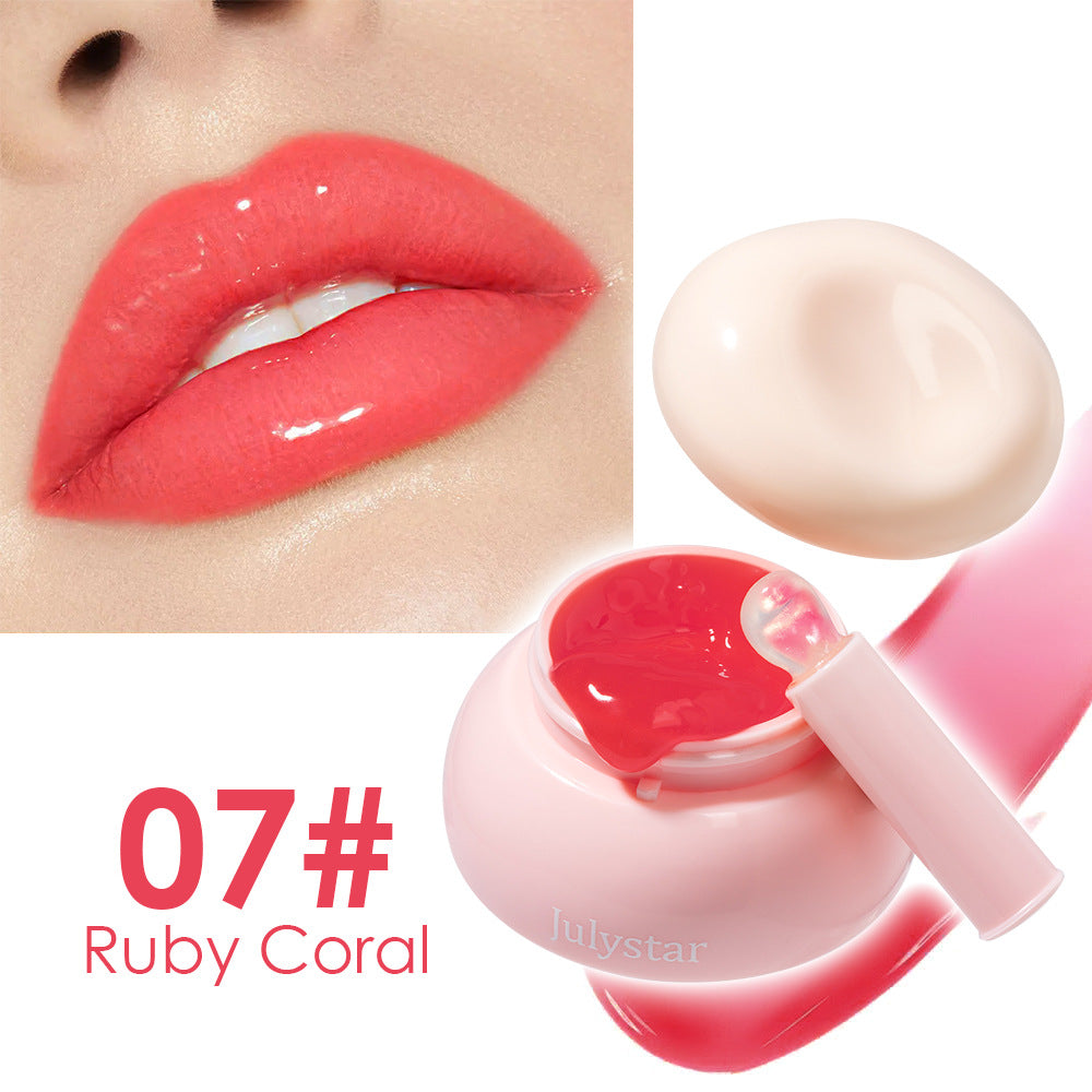 Women's Solid Mirror Shiny Jelly Lip Gloss