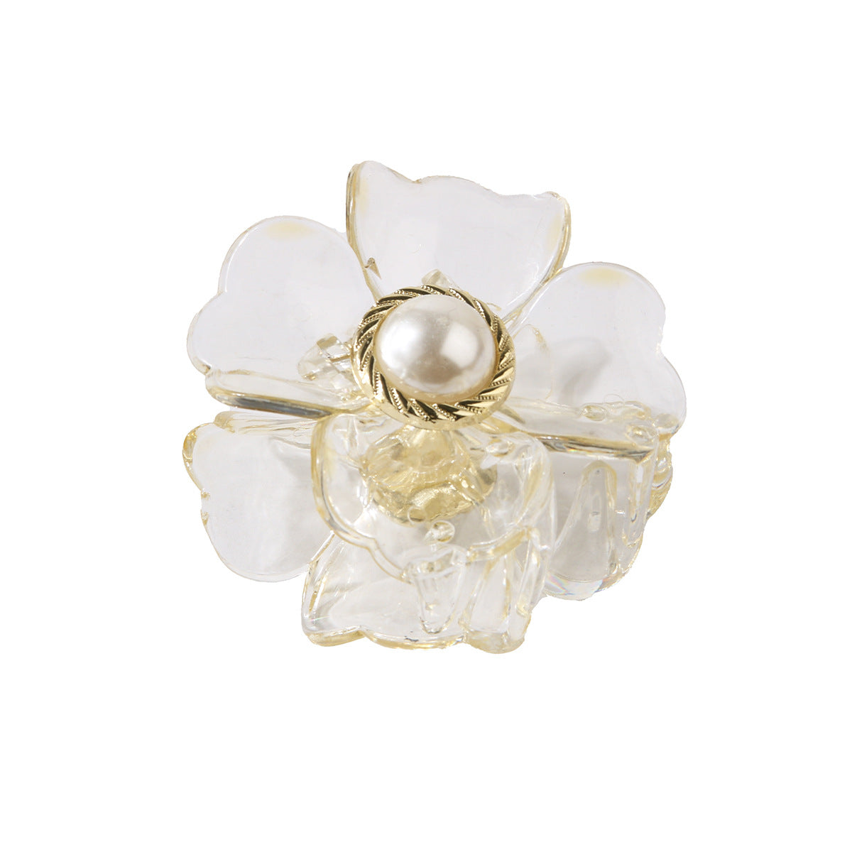 French Romantic Flower Clasp Pearl Hairpin Girl