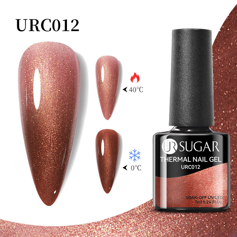 UR Sugar Autumn And Winter New Temperature Change UV Polish Cold And Warm Gradient Nail Glue
