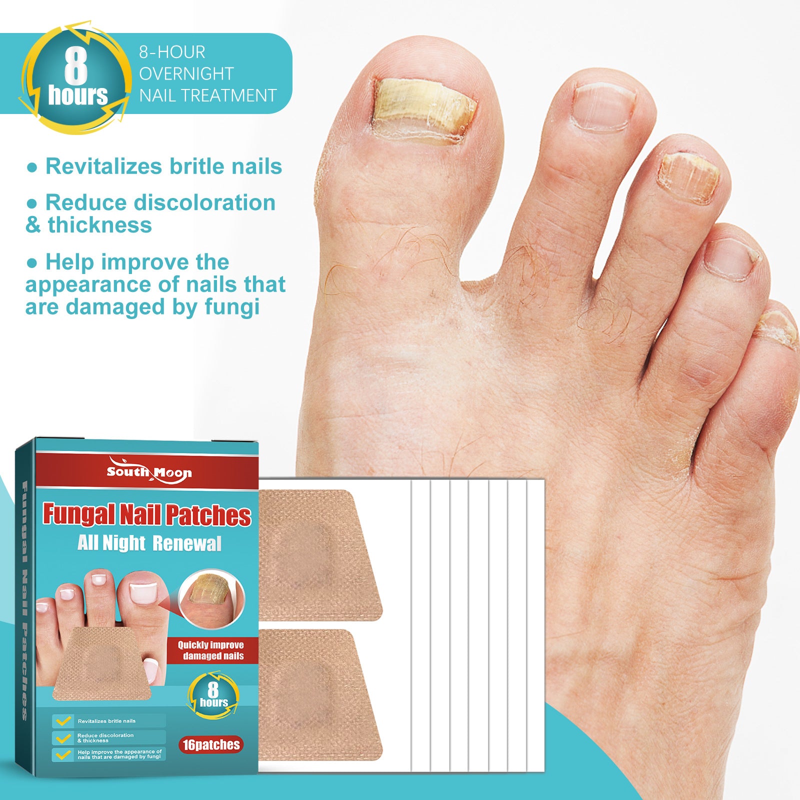 South Moon Nail Care Night Patch Soft Nail Thickening