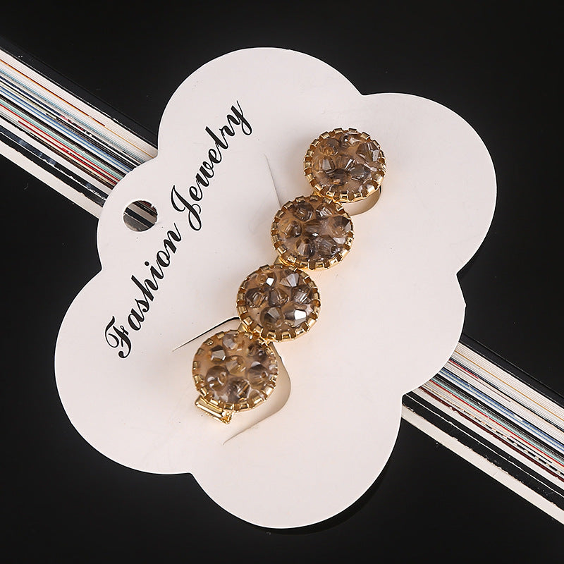 Rhinestone alloy word clip