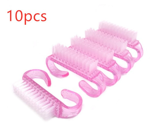 10 Pieces Nail Cleaning Clean Brush Hot sales Tool File Manicure Pedicure Soft Remove Dust Small Angle Clear Tools Sets