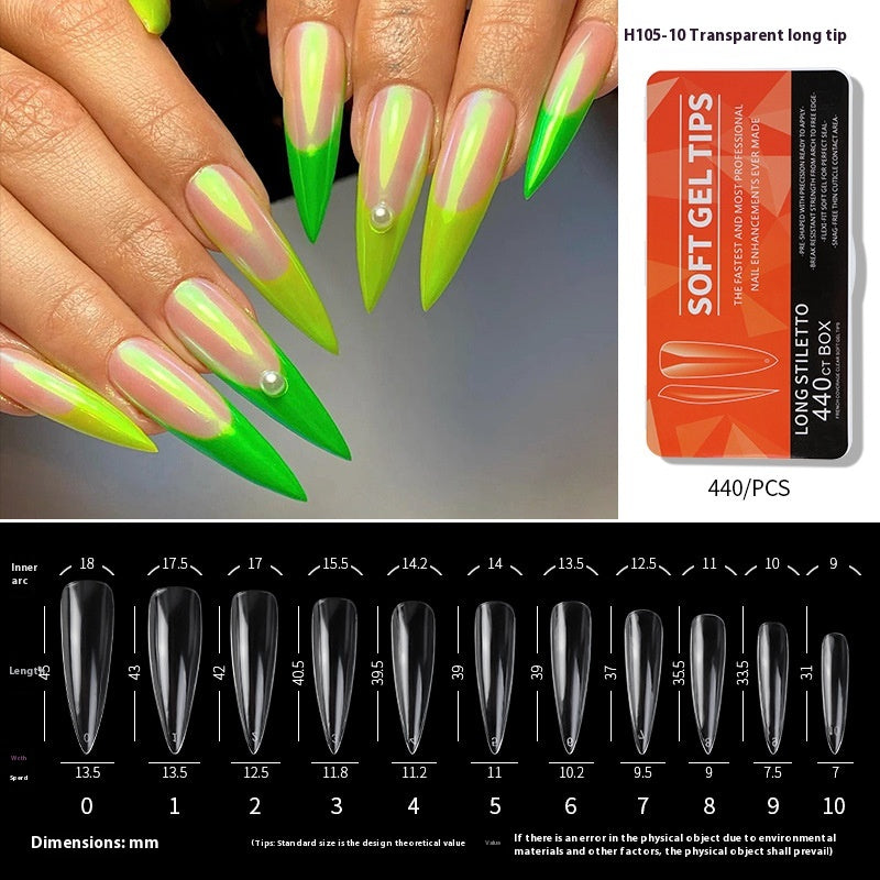 Porcelain White Box Nail Polish Ultra-thin And Scratch Free Matte soft gel tips