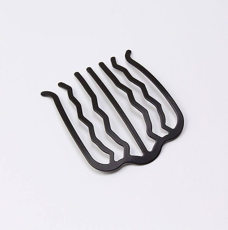 Headdress Metal Hair Comb Hairpin Inserting Comb Curler