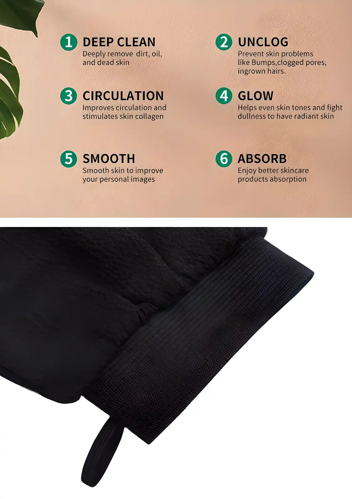 Glove Bathing Essential, Used To Remove Dead Skin