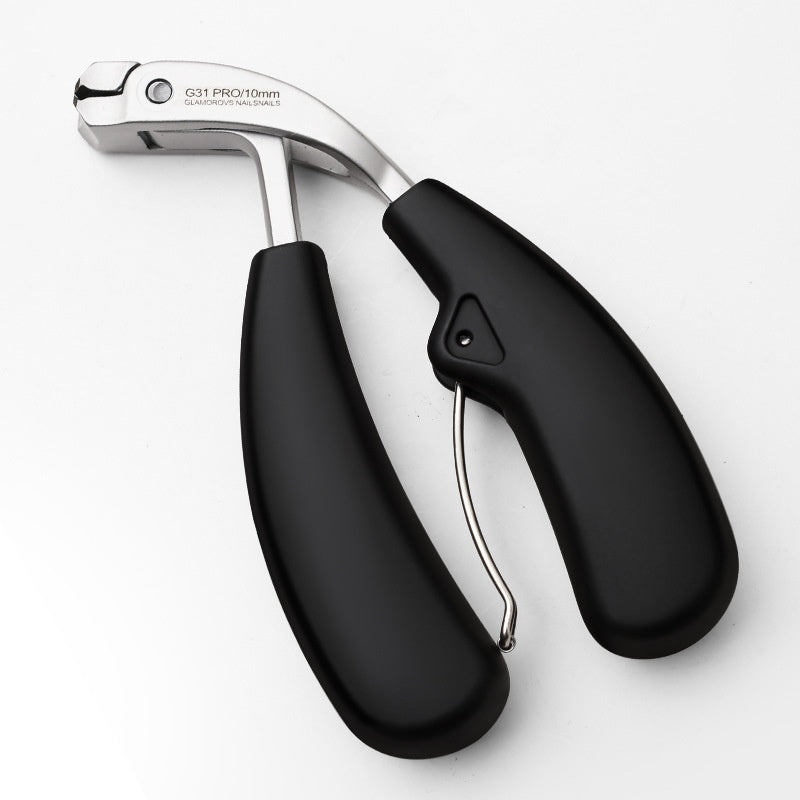 Anti-splash Bevel Elbow Nail Clippers Large Opening Secondary Blade Nail Clippers Pruning