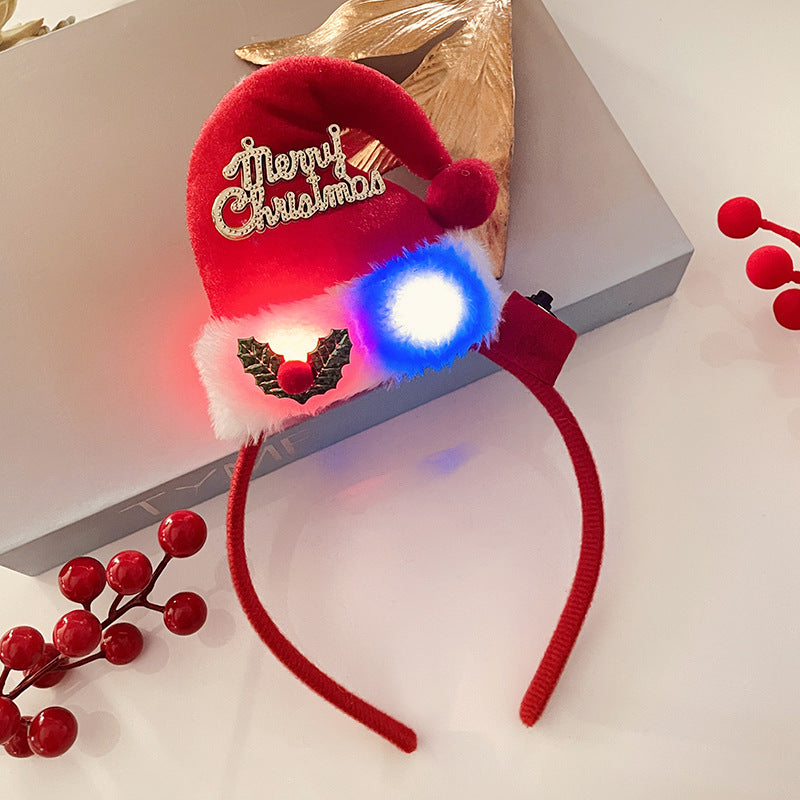 Christmas Antlers Hairband Decoration Plush