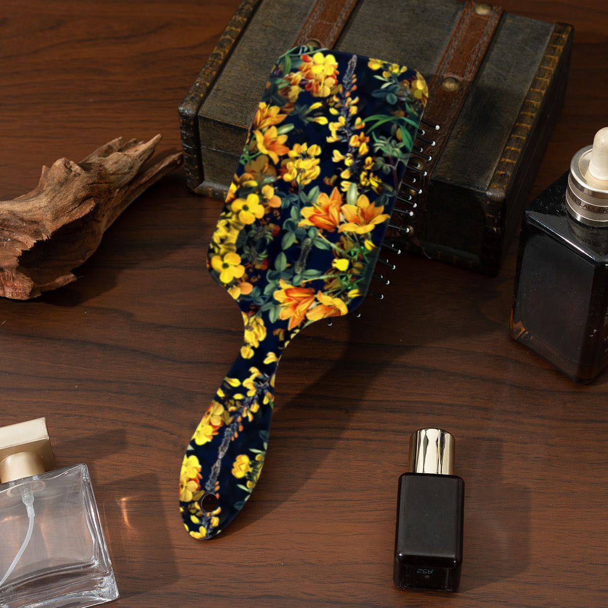 In Stock Supply Best-seller On Douyin For Women Only Comb Big Flower Print Air Cushion Comb Shunfa Massage Comb