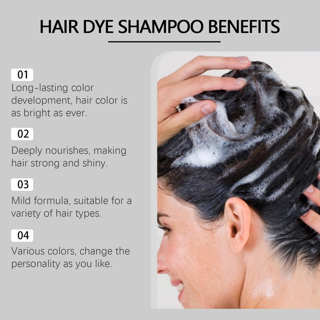 Herbal Plant Extract Nourishing Long-lasting Color Rendering Soft Shampoo