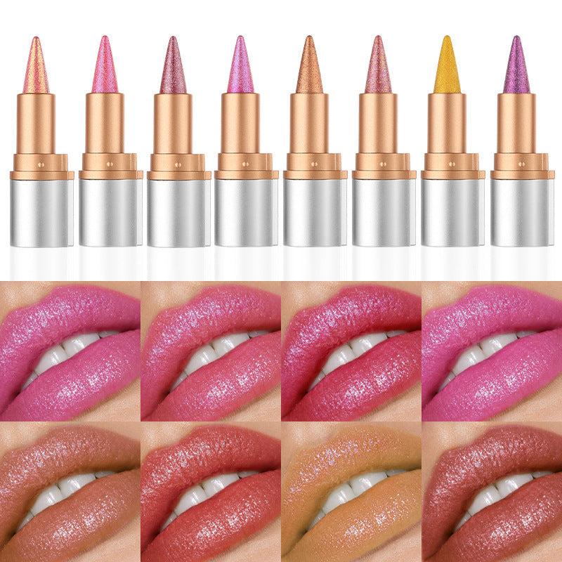 Pearlescent Finely Shimmering Lip Liner Lipstick Thats Long-lasting And Waterproof