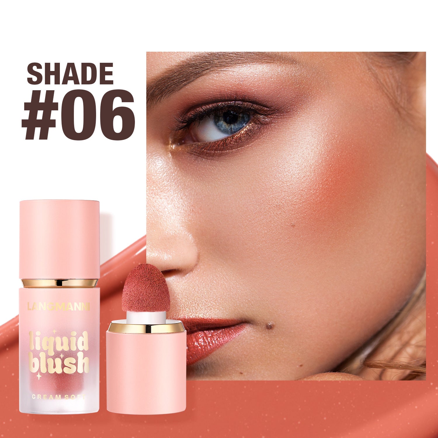 Langmanni Liquid Blush Facial Makeup Repair