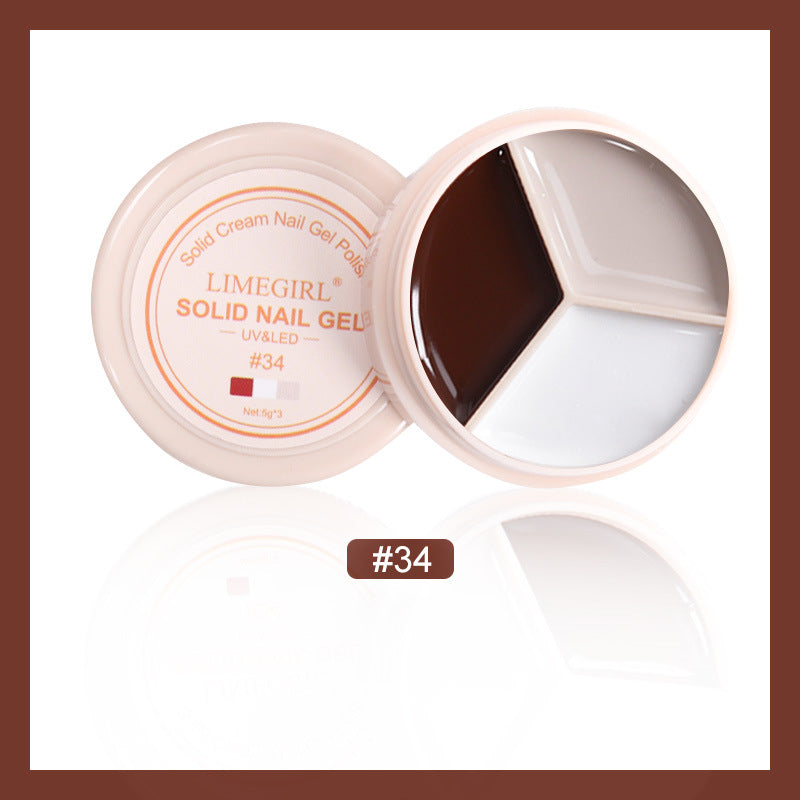 LimeGirl Cream Nail Polish Eye Shadow Bag