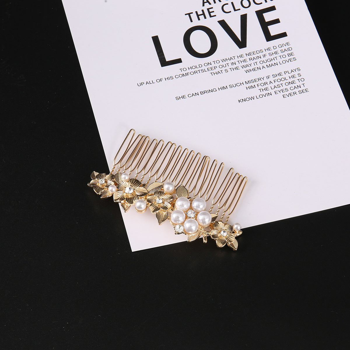 Diamond Flower New Chinese Style Hair Comb