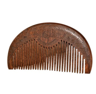 Portable portable teeth gold wire sandalwood comb