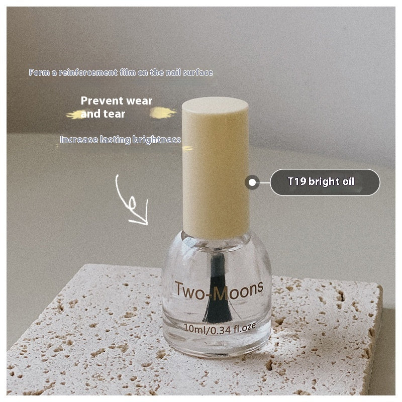 Two-Moons Pure Color Sequins Nail Polish Baking-free And Tear-free