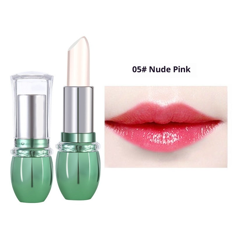 Initial Heart Lovers Cross-border Aloe Lipstick Color Changing Lip Balm Nourishing Moisturizing
