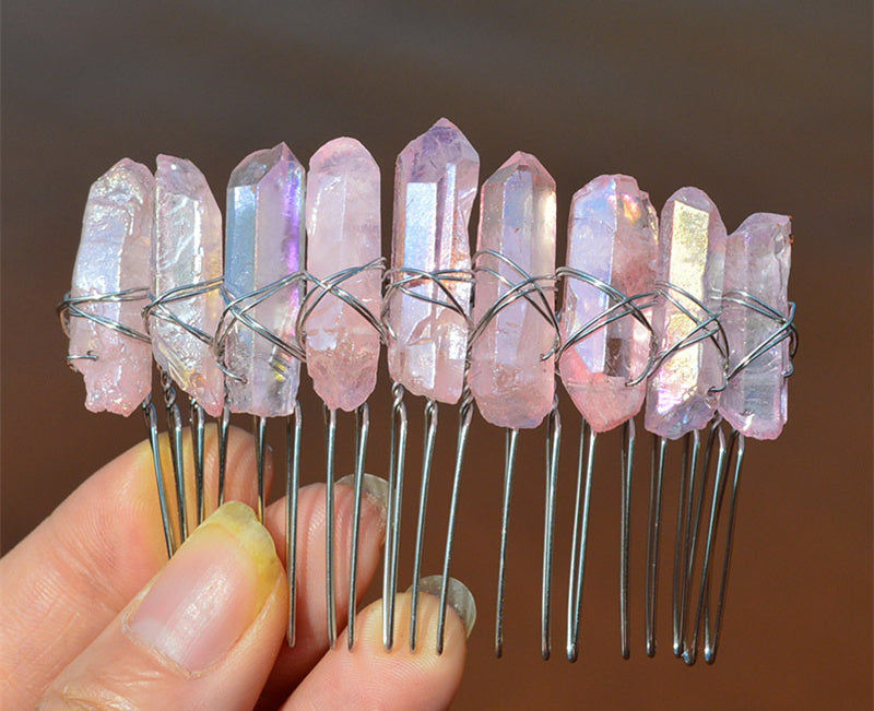 Natural Plated Two Colour 20 Tooth Hair Comb Diy