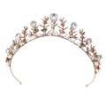 Vintage Alloy Rhinestone Crystal Bridal Headdress Crown