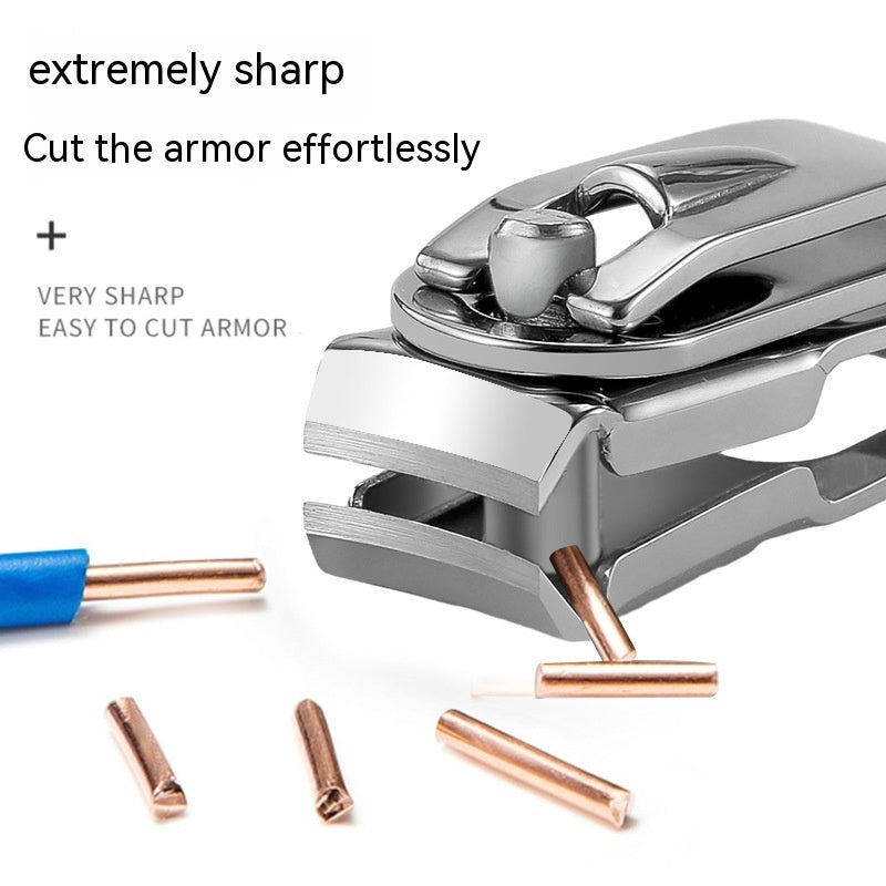 Stainless Steel Nail Clippers Single Nail Scissors Large Opening Household