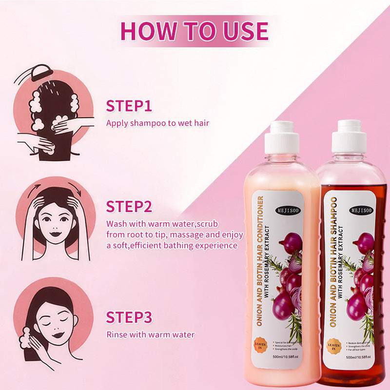Mejis00 Onion Biotin Rosemary Shampoo Conditioner