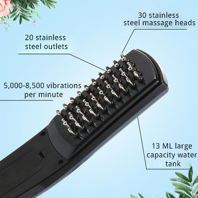 Battery massage comb
