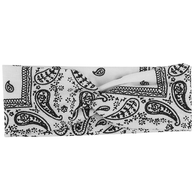 Wide Cotton Elastic Headband Female Hood