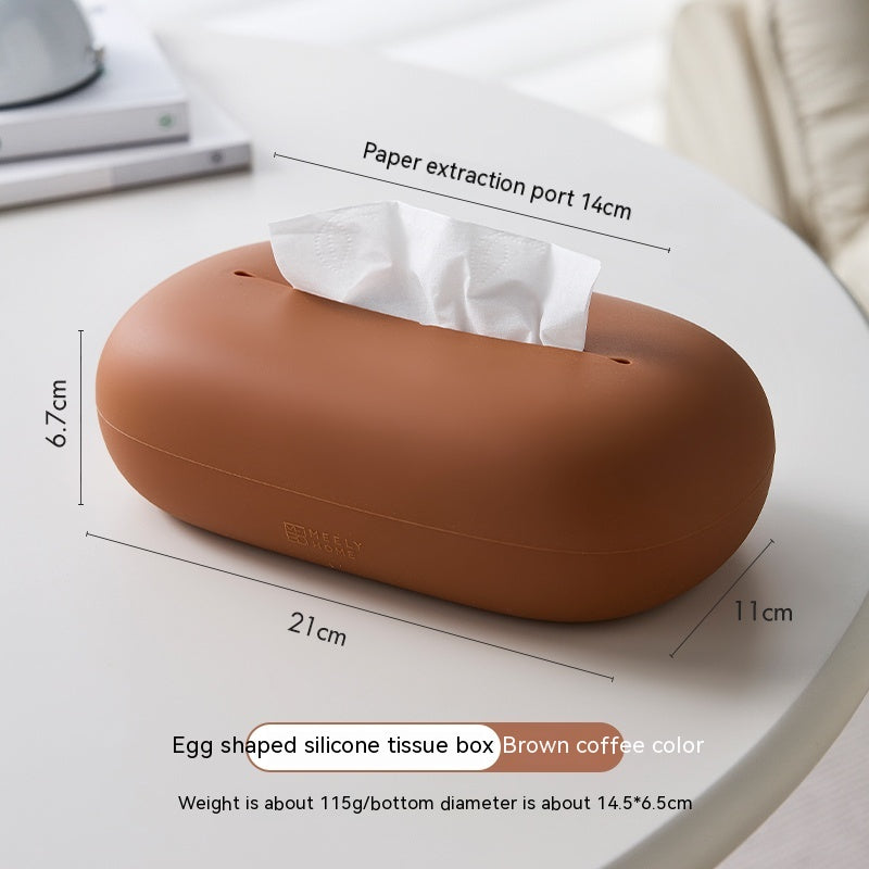 Household Cream Style Silicone Tissue Box