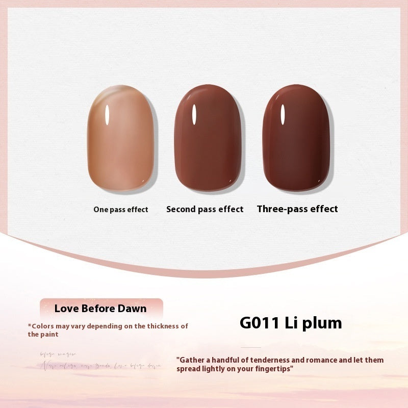 XEIJAYI Polish White Nude Transparent Color Nail Beauty UV