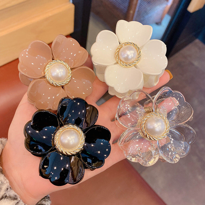 The Back Of The Head Personality Girl Flower Clip