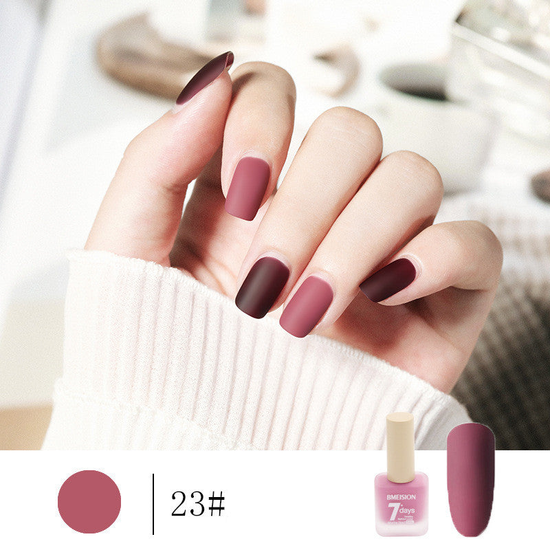 Bmision Frosted No-baking Quick-drying Nude Matte Nail Polish