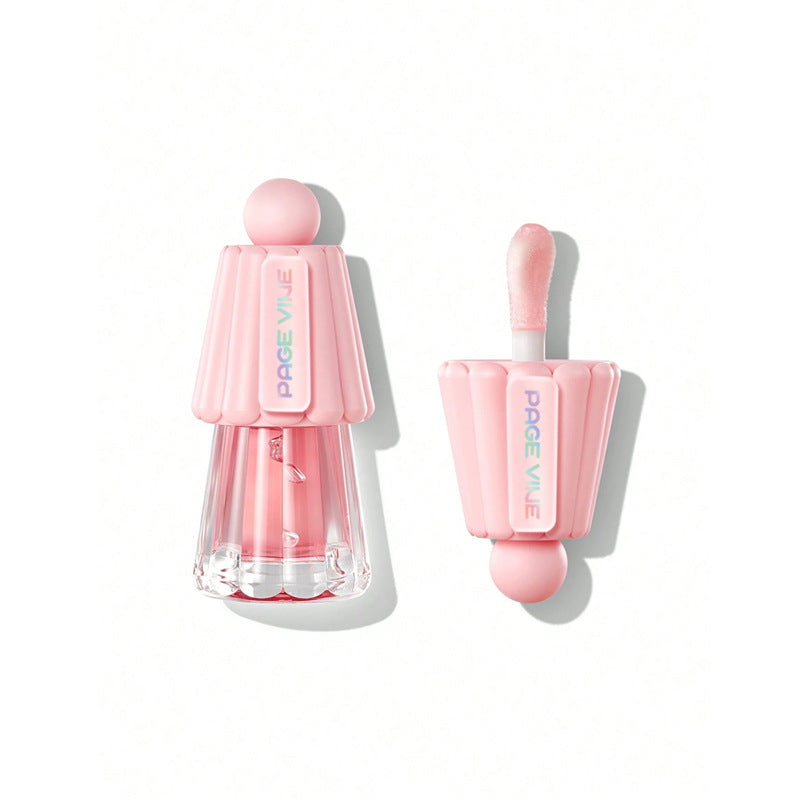 Jelly Big Brush Lip Gloss Moisturizing Lasting Fade Lip Lines