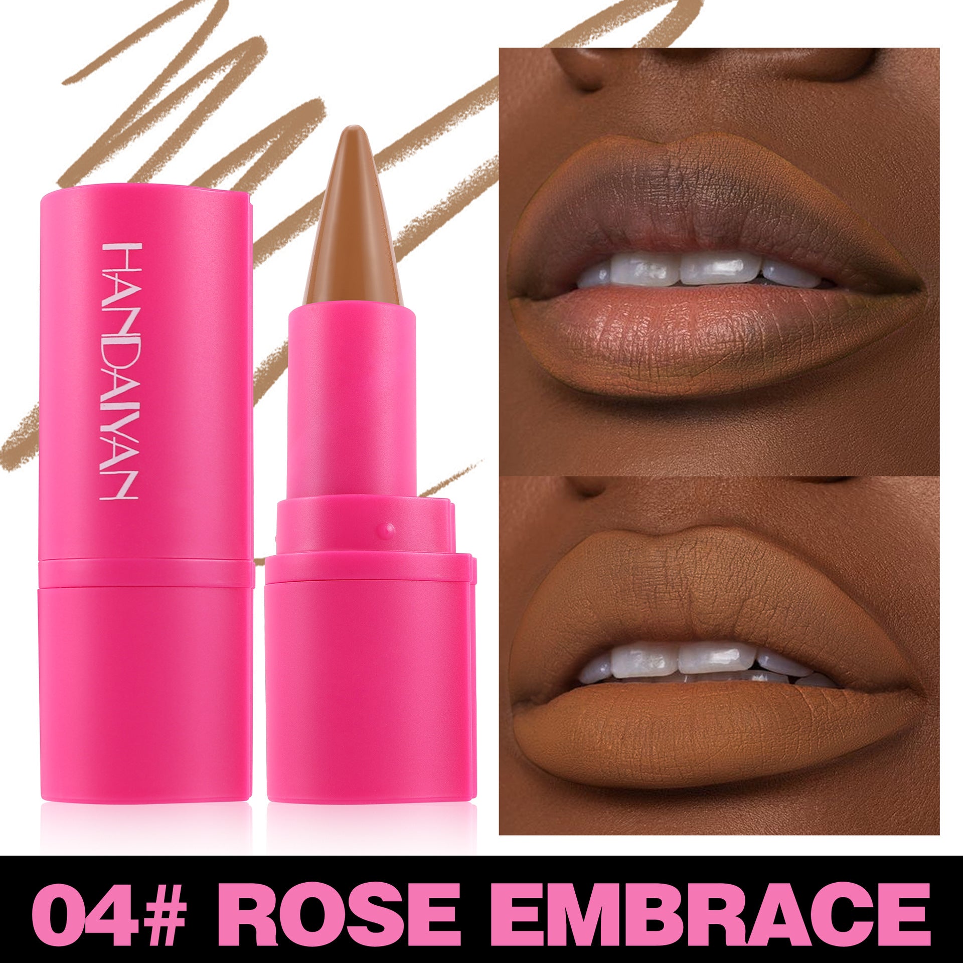 Matte Lipstick Lip Liner 2-in-1 8 Colors