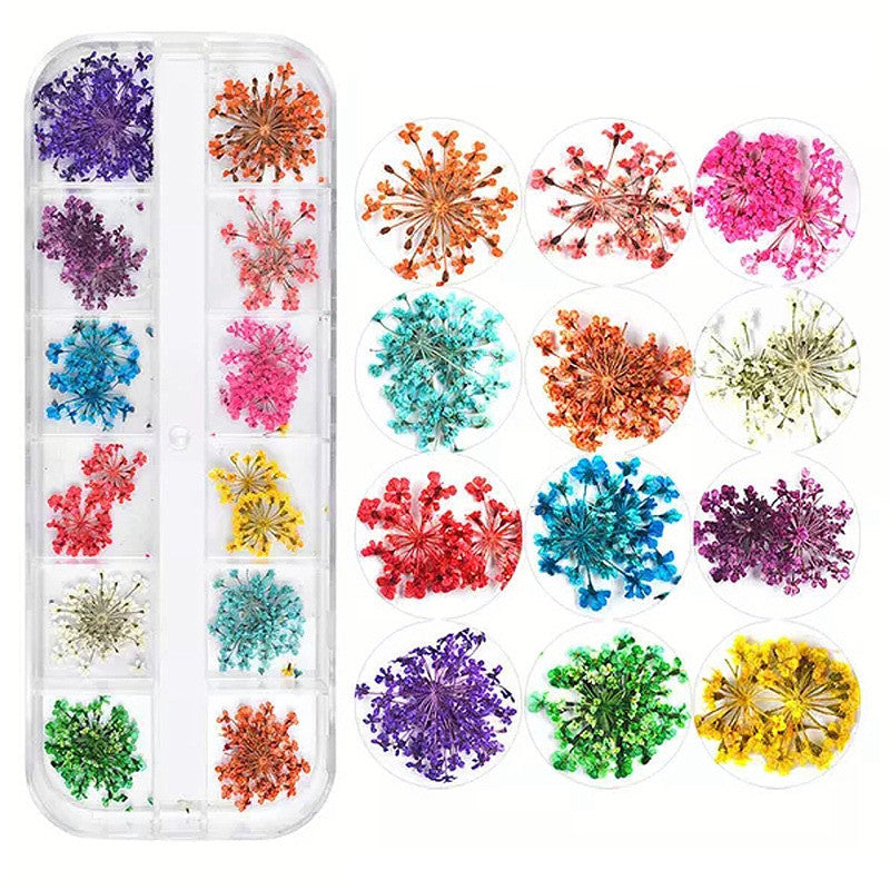 Nail Accessories Handmade DIY Nail Patches With Dried Flowers