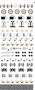 Watermark sticker decal nail sticker