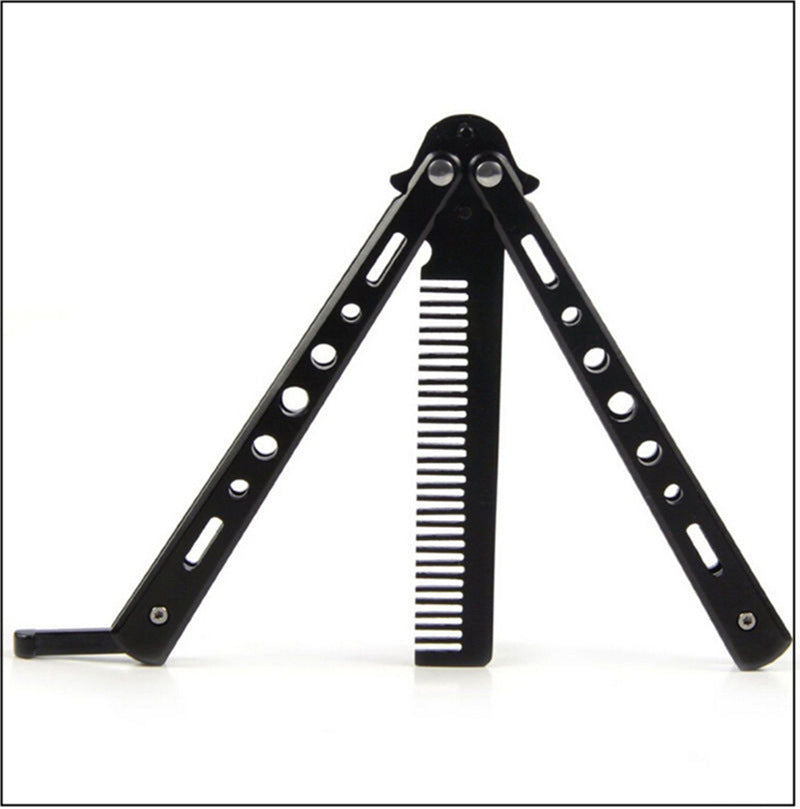 Metal folding stainless steel hair oil hair comb