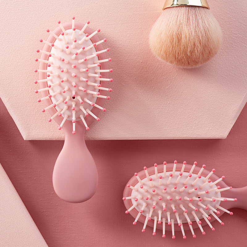 The Cute Mini Massage Cushion Comb Is Small And Portable