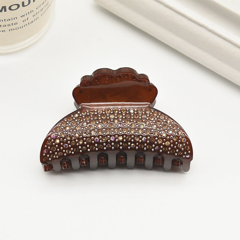 Fully-jeweled Crystal Women's Acrylic Fashion Grip