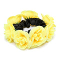 European And American Women's Simulation Fabric Rich Rose Hair Tie Hair Accessories