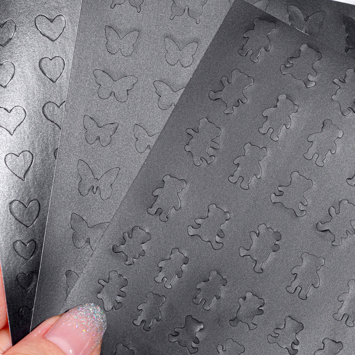 French Nail Painting Hollow Sticker