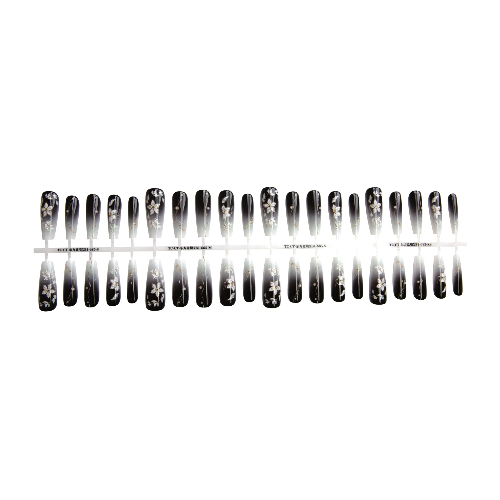 New Chinese Ancient Style Flower New Year Dark Prefabricated Nail Tip Wear Armor