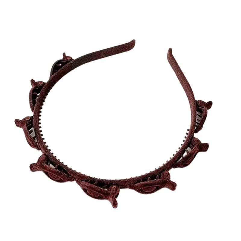 Finishing Hair Clip For Broken Hair Sweet All-matching Simple Non-slip Toothed Headband Hair Accessories