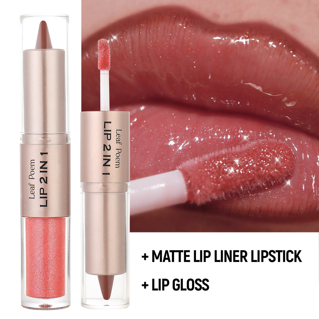 Dual-ended 2-in-1 Makeup Lip Glaze