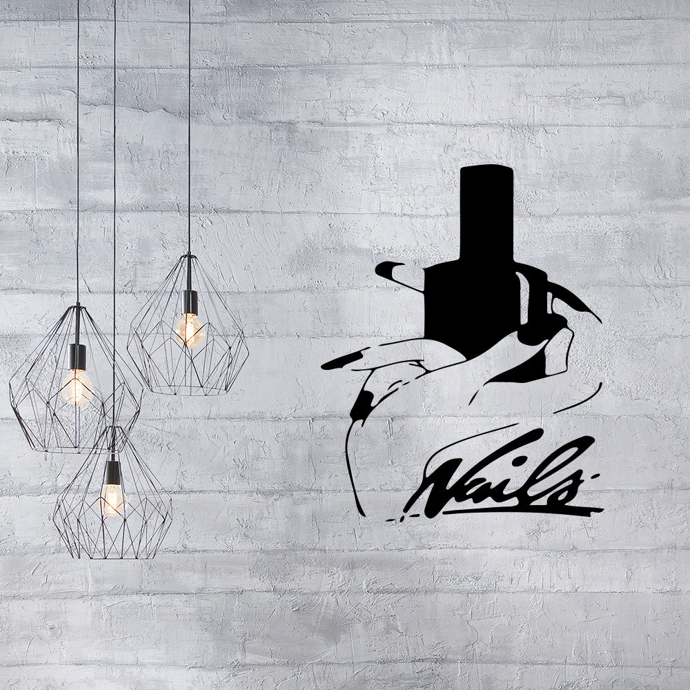 Nail Polish In Hand A Generation Of Carved Wall Stickers