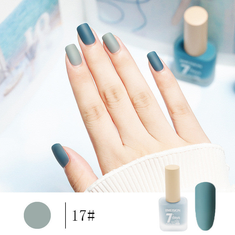 Bmision Frosted No-baking Quick-drying Nude Matte Nail Polish