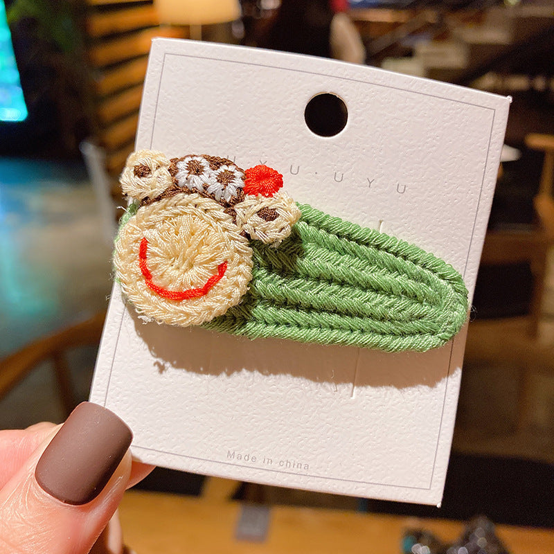 Korean children's knitting hairpin