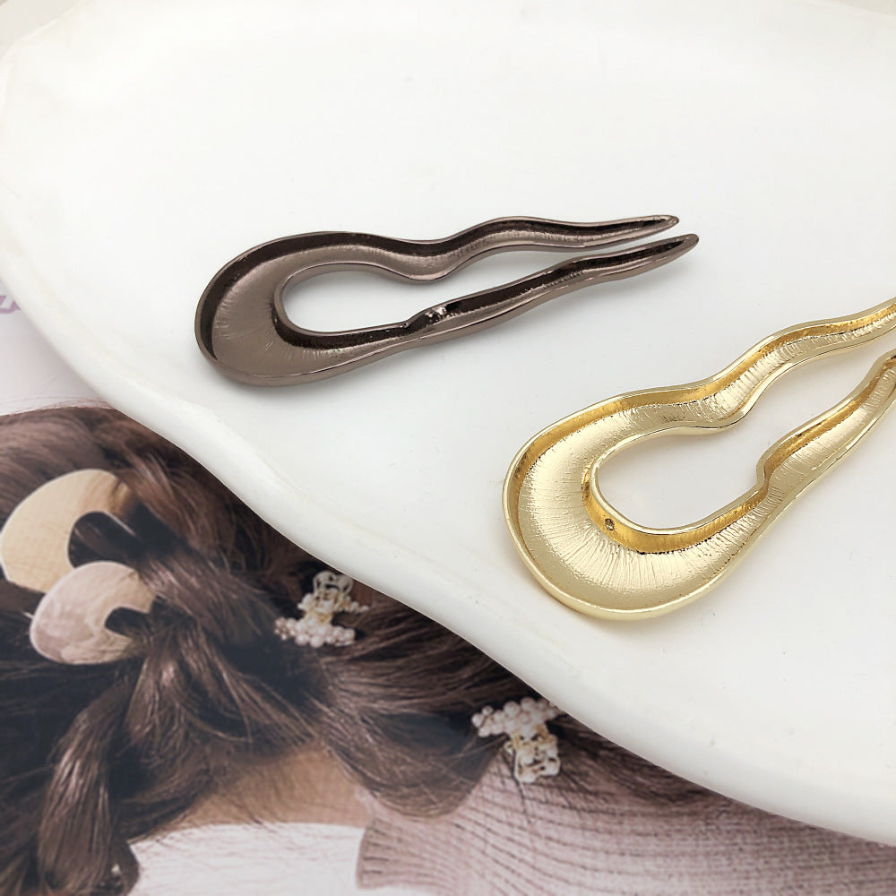 Simple Hair Clasp Metal U-clips Plate