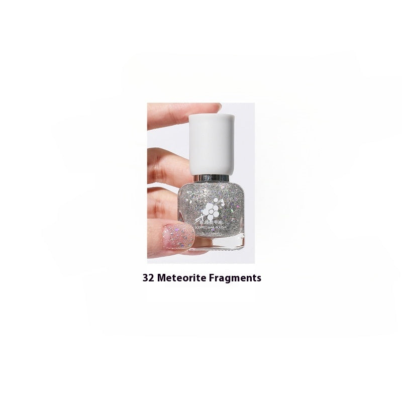 Wutering Water-based Quick-drying Baking-free Long-lasting Tearable Popular Color White Fragrance-retaining Nail Polish