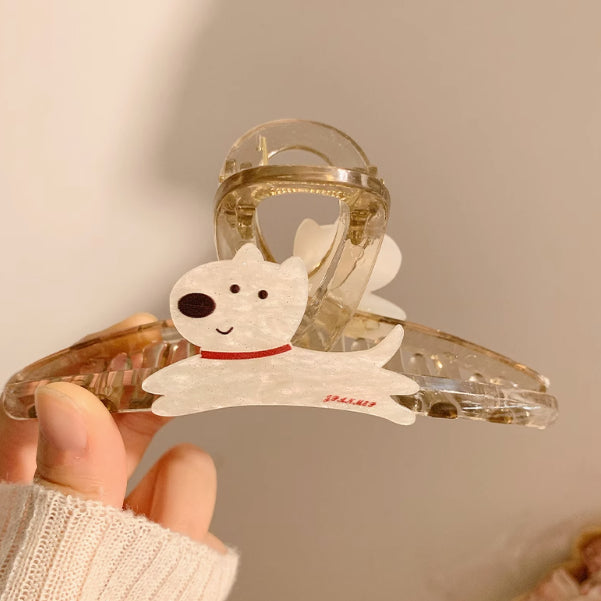 Cute Cartoon Puppy Barrettes Female