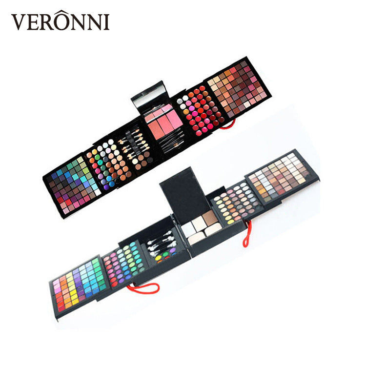 Veronni 177 Color Eye Shadow Lip Gloss Blush Combination Makeup
