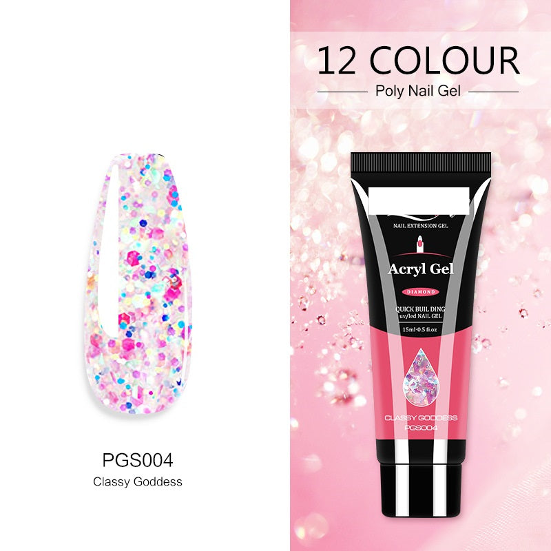 Acryl Gel Women's  Crystal Extender Nail Polish